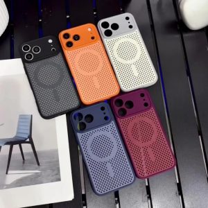 For iPhone 13 14 15 16 17 18 Pro Max Air   Plus Cooling Hole Case Large Window Lens Protective Shockproof Cover