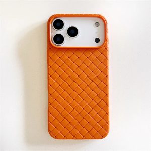 Phone case: High-end Woven Pattern Heat Dissipation for Apple 17 Phone Case 17/18/16/15/14/13Pro max Soft Case Ultra-thin